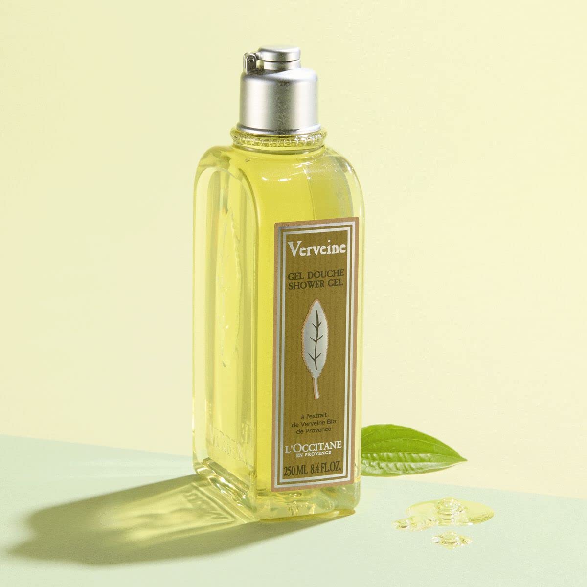 Loccitane Invigorating & Refreshing Verbena Shower Gel: Uplifting Lemon Fragrance, Organic Verbena Extract, Gently Cleanse, Made