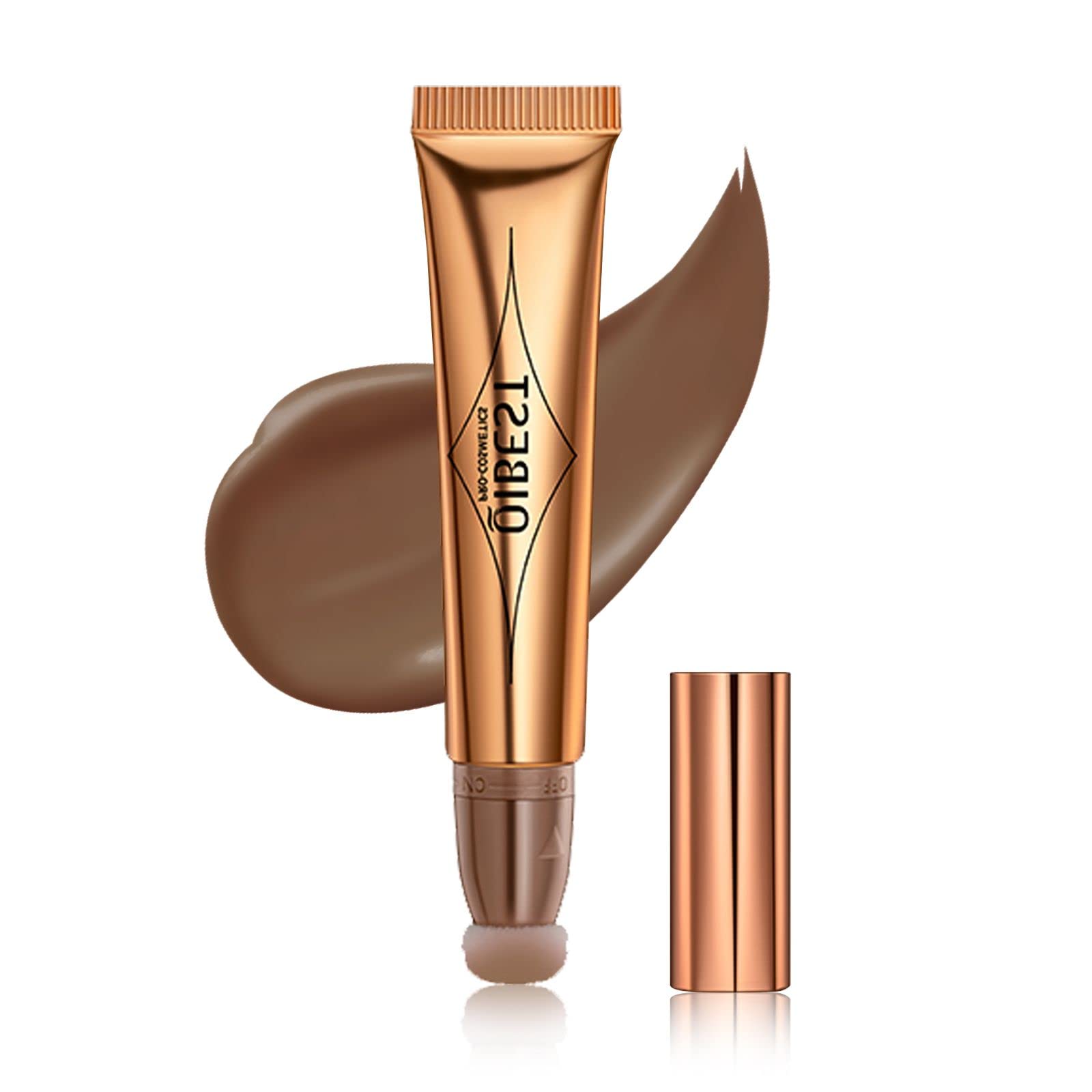 Yeweian Contour Beauty Wand, Liquid Face Concealer Contouring With Cushion Applicator, Natural Matte Finish, Lightweight Blendab