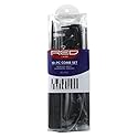 Kiss Red Pro Comb 10-Piece Set (Black) (Pack Of 3)