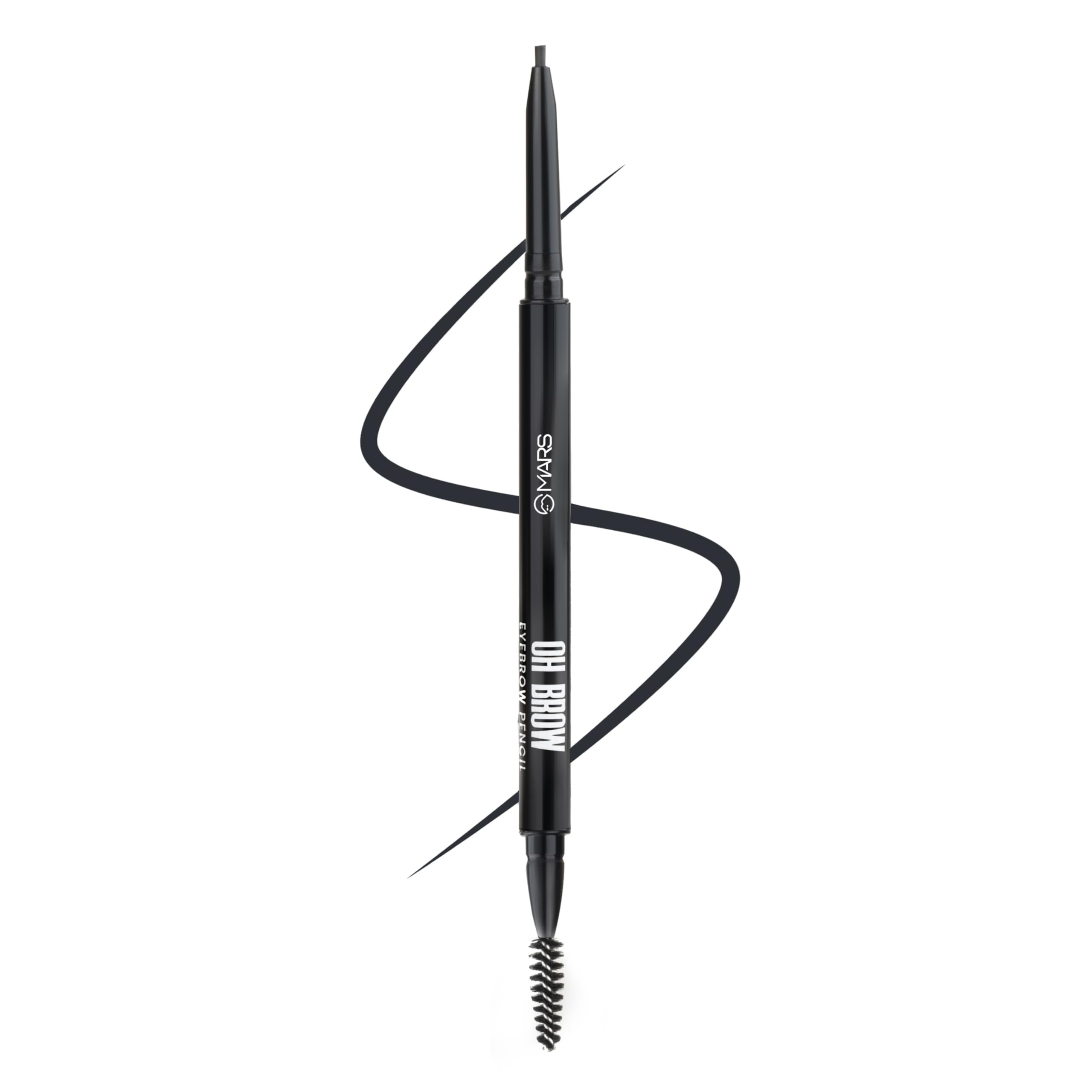Mars Oh Brow Eyebrow Pencil | Micro Precision Retractable With A Spoolie | Highly Pigmented | Smudge Proof & Water Resistance | 