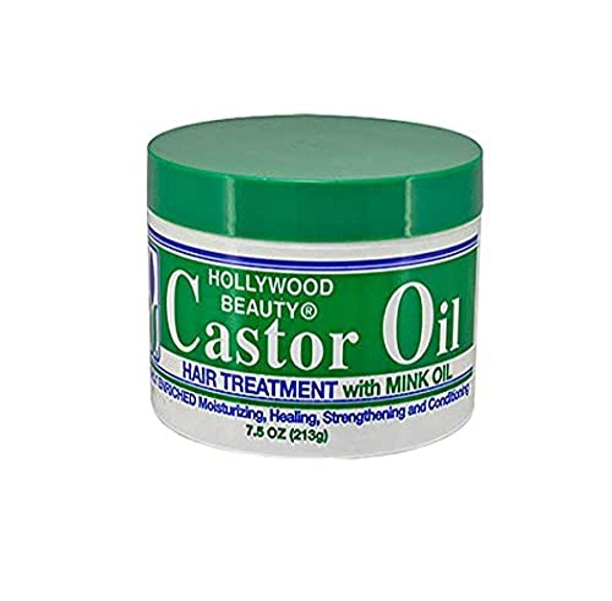 Hollywood Beauty Castor Oil Hair Treatment with Mink Oil, 7.5 Ounce, White, Model HB-600/6