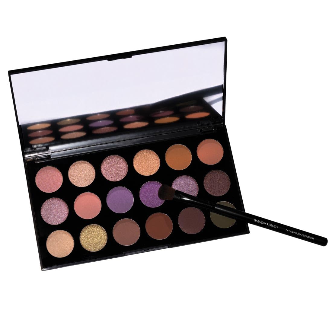 Palladio Shadow Blending Makeup Brush, Wide Brush Head, Flawless Blending, Smooth Finish, Synthetic Natural Bristles, Soft Feel,
