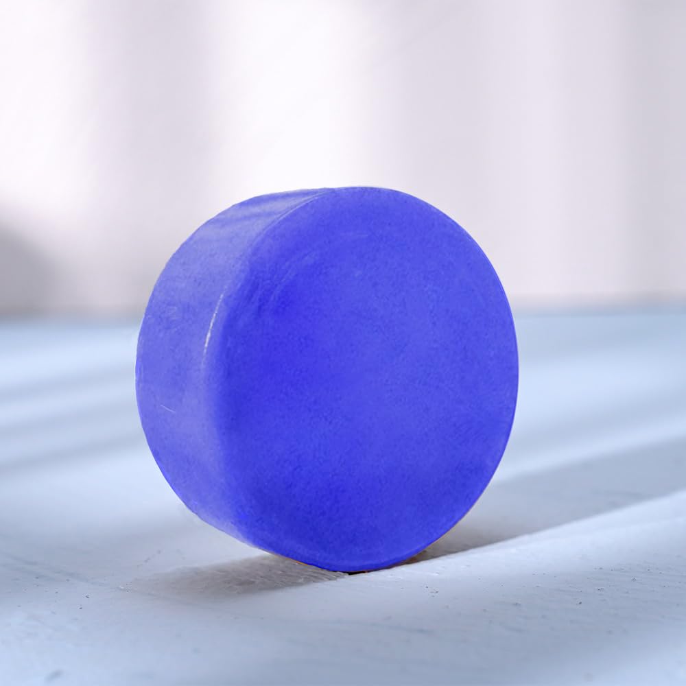 Purple Shampoo Bar with Biotin - Neutralize Brassy Tones & Strengthening Formula Solid Shampoo Bar - for Blonde, Lightened & Gra