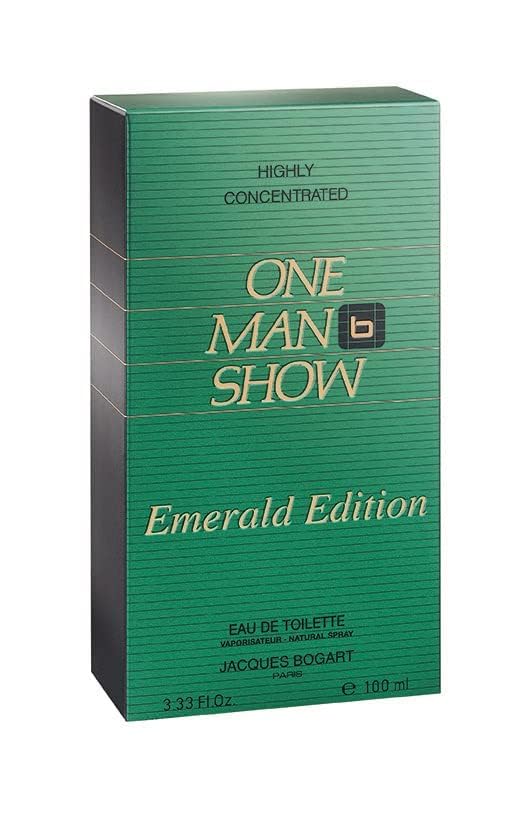 Jacques Bogart One Man Show Men EDT Spray (Emerald Edition) 3.33 oz