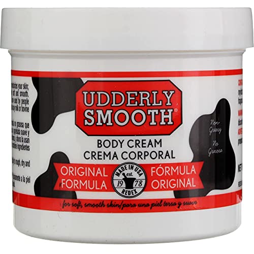 Udderly Smooth Udder Cream Skin Moisturizer, 12 Ounce Jar (Pack of 2) - Ideal for Dry Skin, Model 60251X12