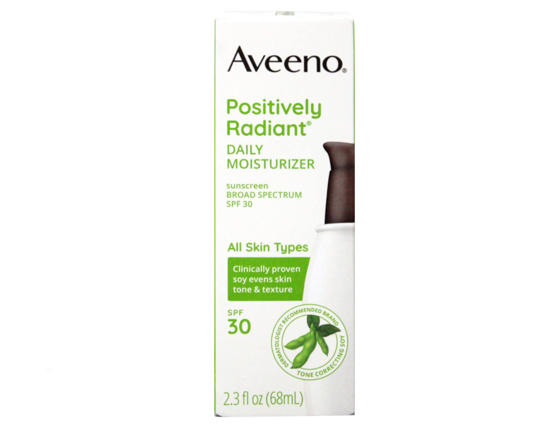 2 Pack - Aveeno Positively Radiant Daily Face Moisturizer SPF 30, 2.3 Fl. Oz.