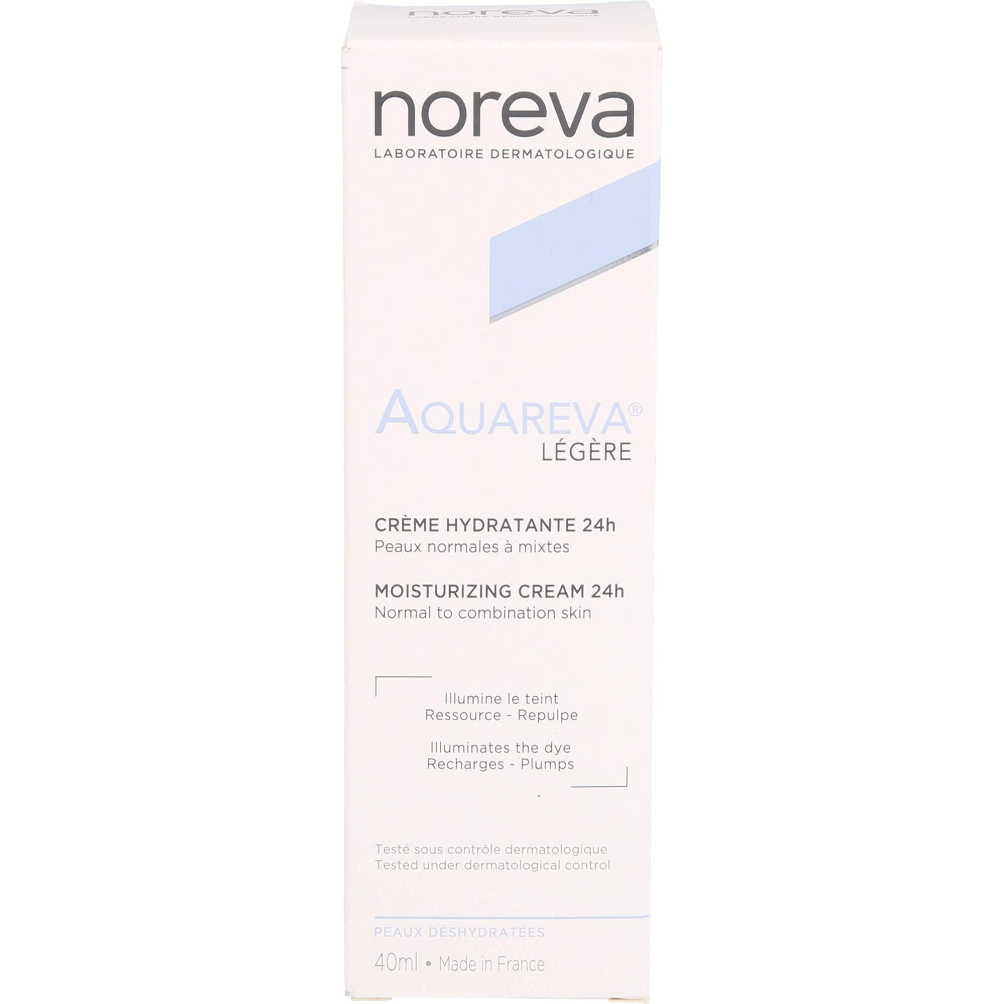 Noreva Led Aquareva Cr  Me Hydratante 24H Texture L  Gre (40 Ml)