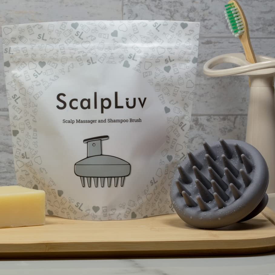 Scalpluv | Scalp Massager Hair Brush, 3 In 1 Hair Massager, Exfoliator, Promotes Hair Growth, Dandruff Treatment, Waterproof Sho