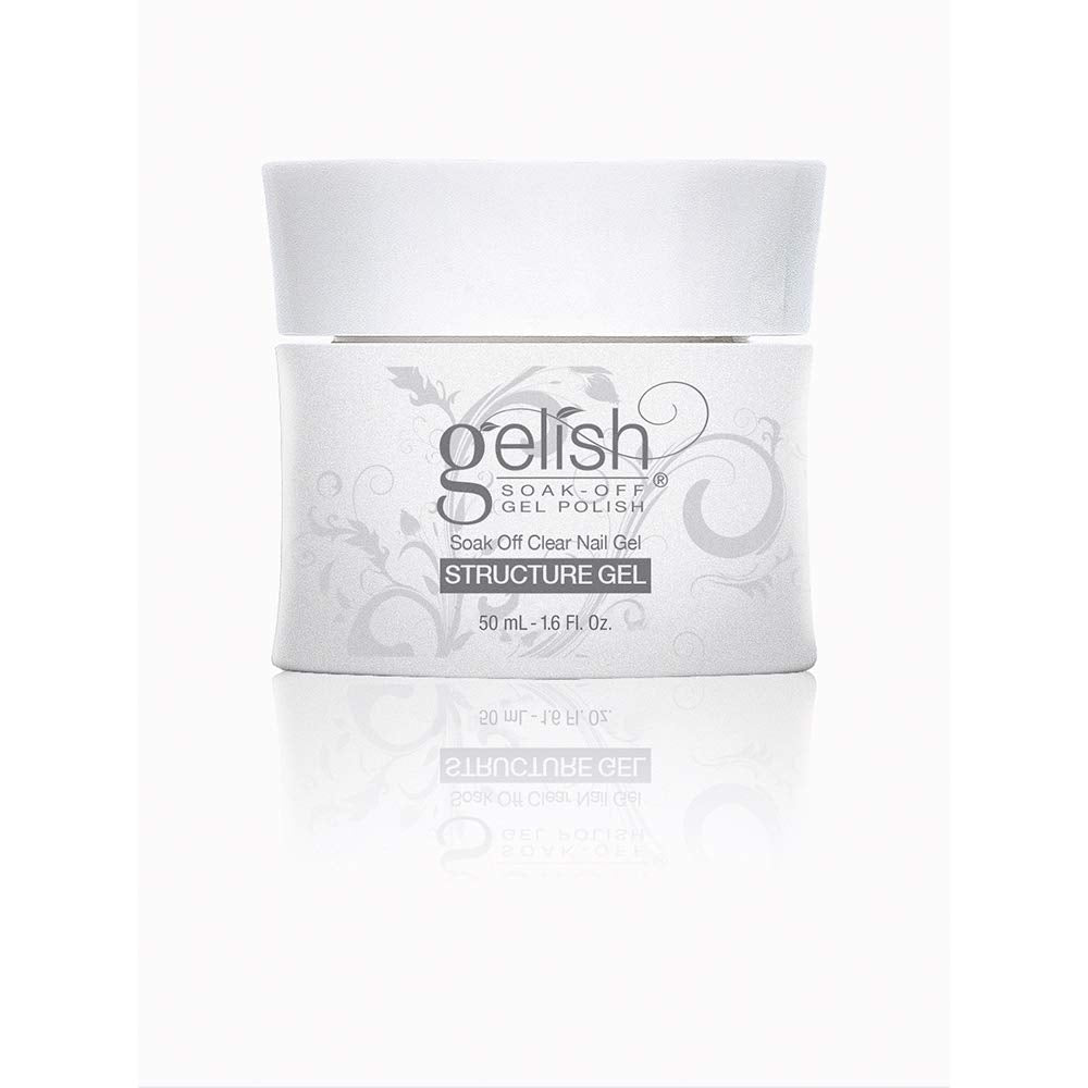 Gelish Clear Structure Gel Jar For Gel Nails, Strengthening Nails For Gel Nails, Use With Base Coat For Gel Nails, 1.6 fl. oz.