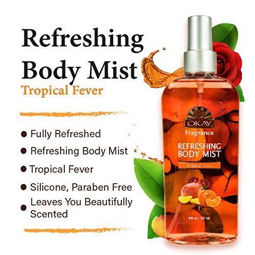 OKAY TROPICAL FEVER ESSENCE REFRESHING BODY MIST 8oz / 237ml