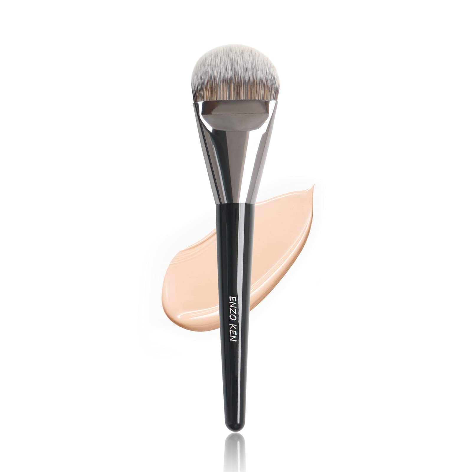 ENZO KEN Flat Foundation Brush for Liquid Makeup, Liquid Foundation Brush, Flat Makeup Brush for Liquid Foundation, Make up Brus