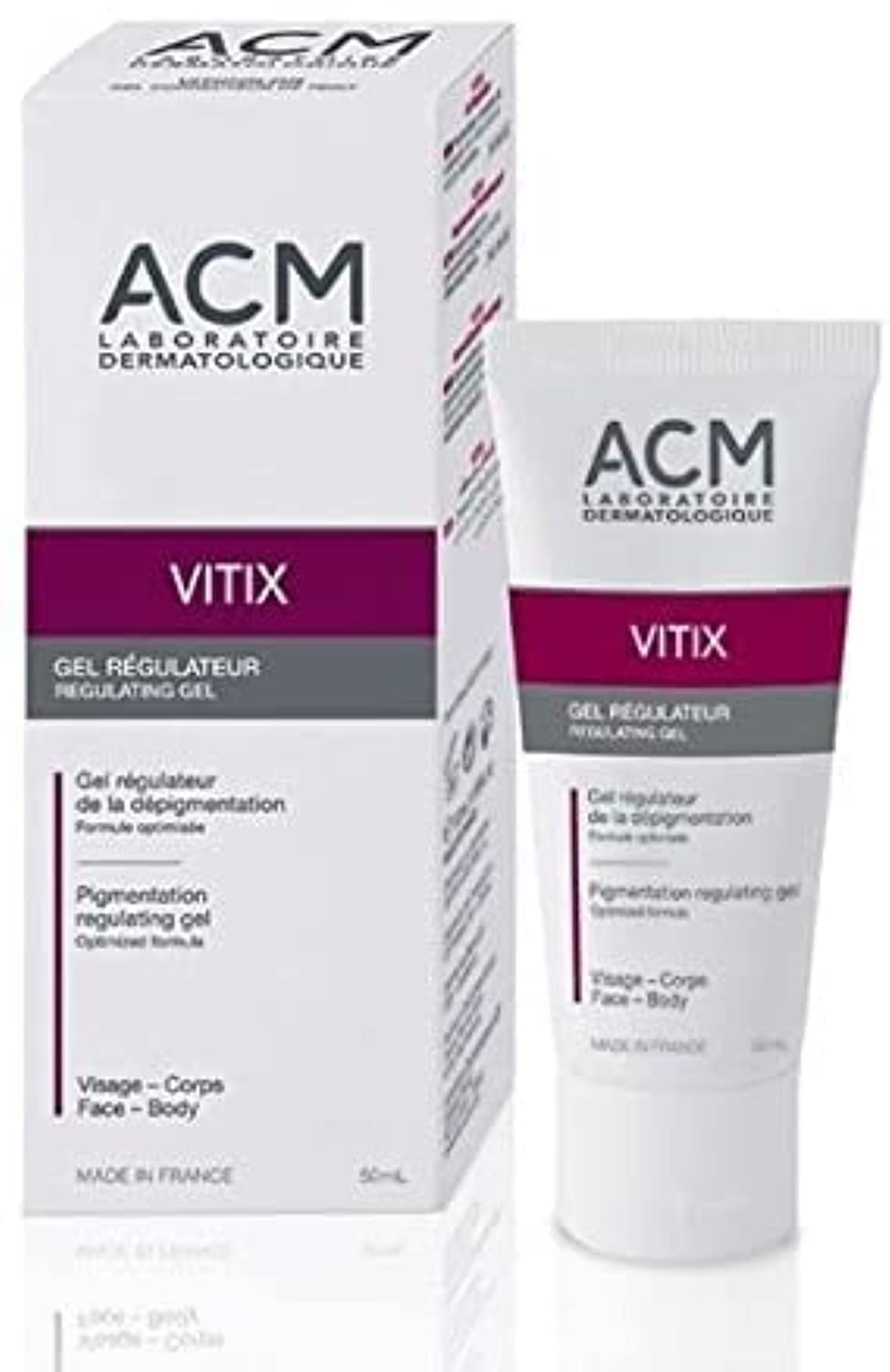 AcM Laboratoire Vitix gEL Repigmentation Vitiligo Skin 50ml Vitiliginous Skin Treatment Beauty Skin
