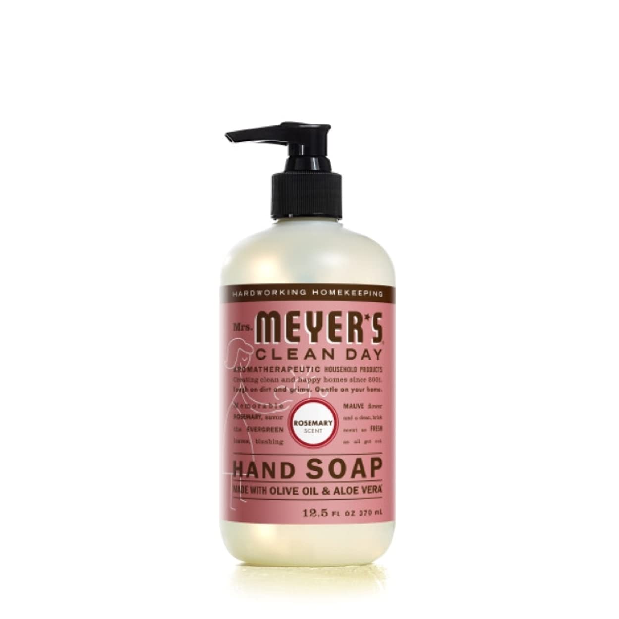 Mrs. Meyer 'S Clean Day Hand Soap, Made With Essential Oils, Biodegradable Formula, Rosemary, 12.5 Fl. Oz - Pack Of 6