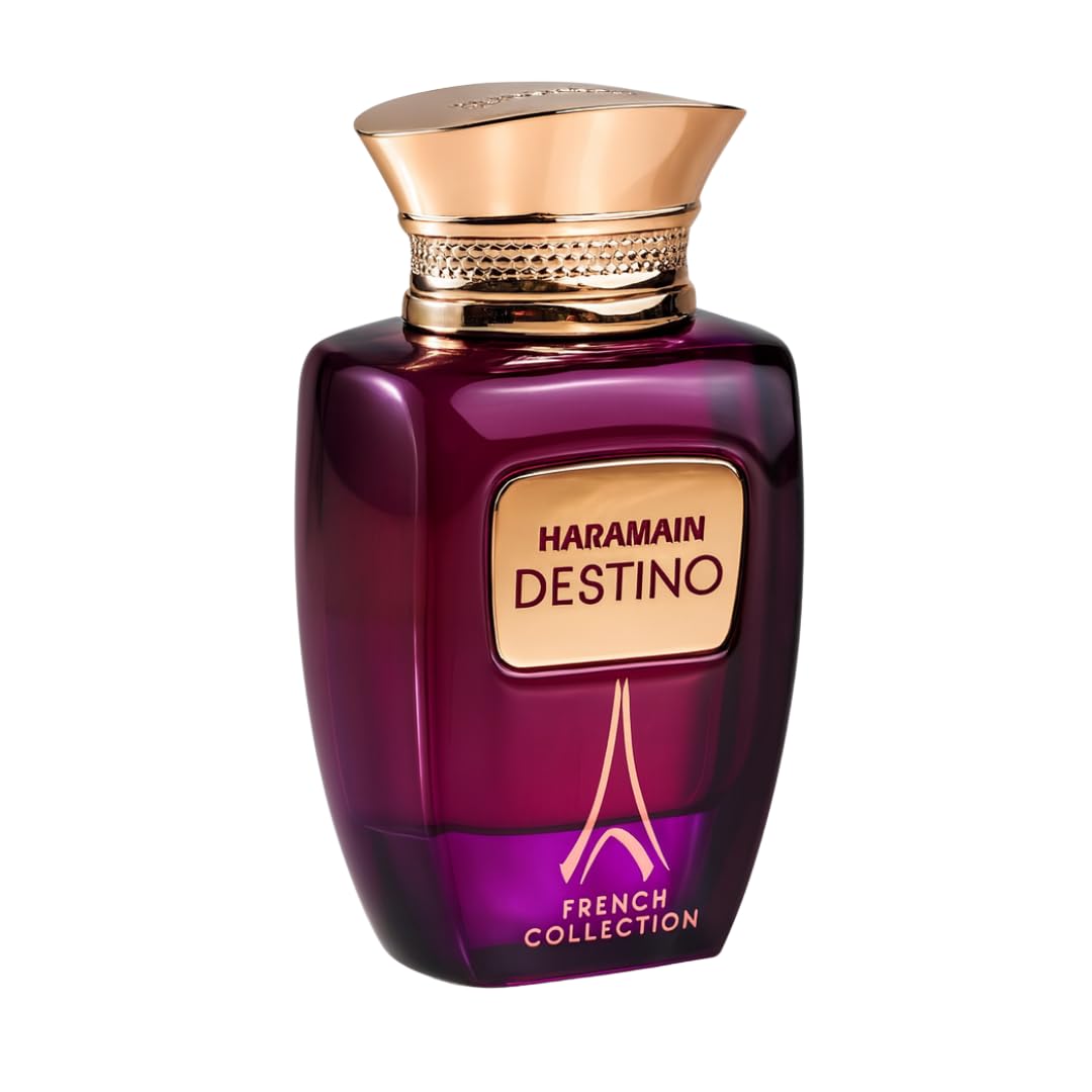 Al Haramain Destino French Collection - Arabian Perfume for Women and Men - Unisex Perfume - Long Lasting Perfume for Men and Women - 3.33 oz
