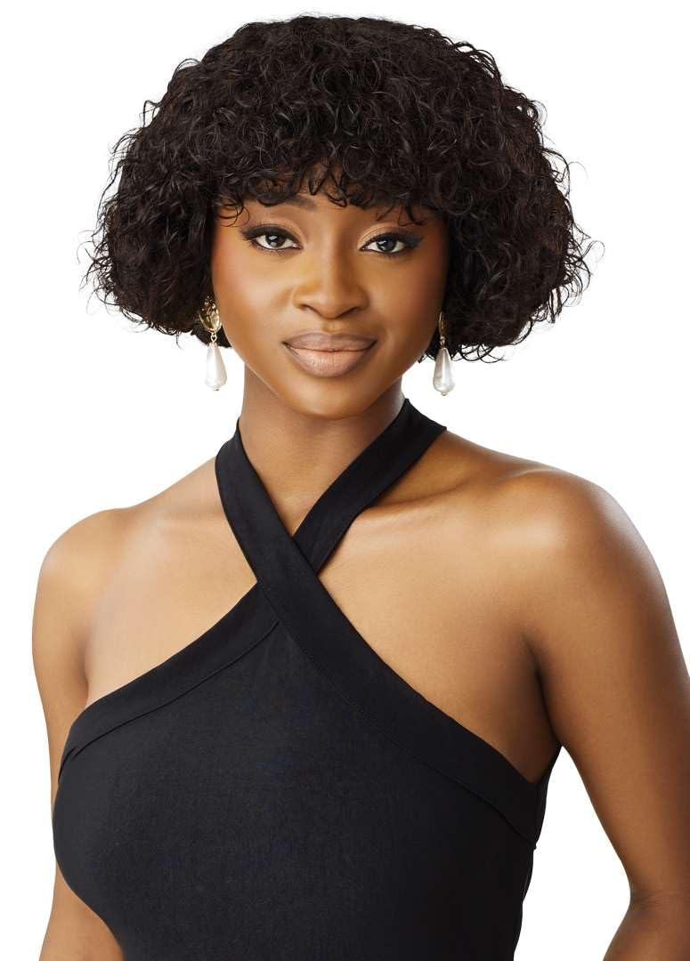 Outre Fab & Fly Full Cap Wig - Human Hair - Alara (NATURAL BROWN)