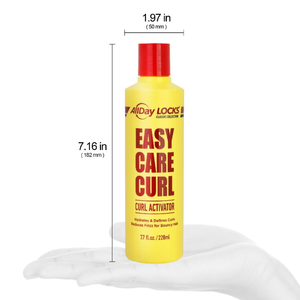 AllDay Locks Classic Easy Care Curl Activator (7.7 oz) | Hydrating & Frizz-Free Curl-Enhancer Milk | Nourish, Replenish & Define