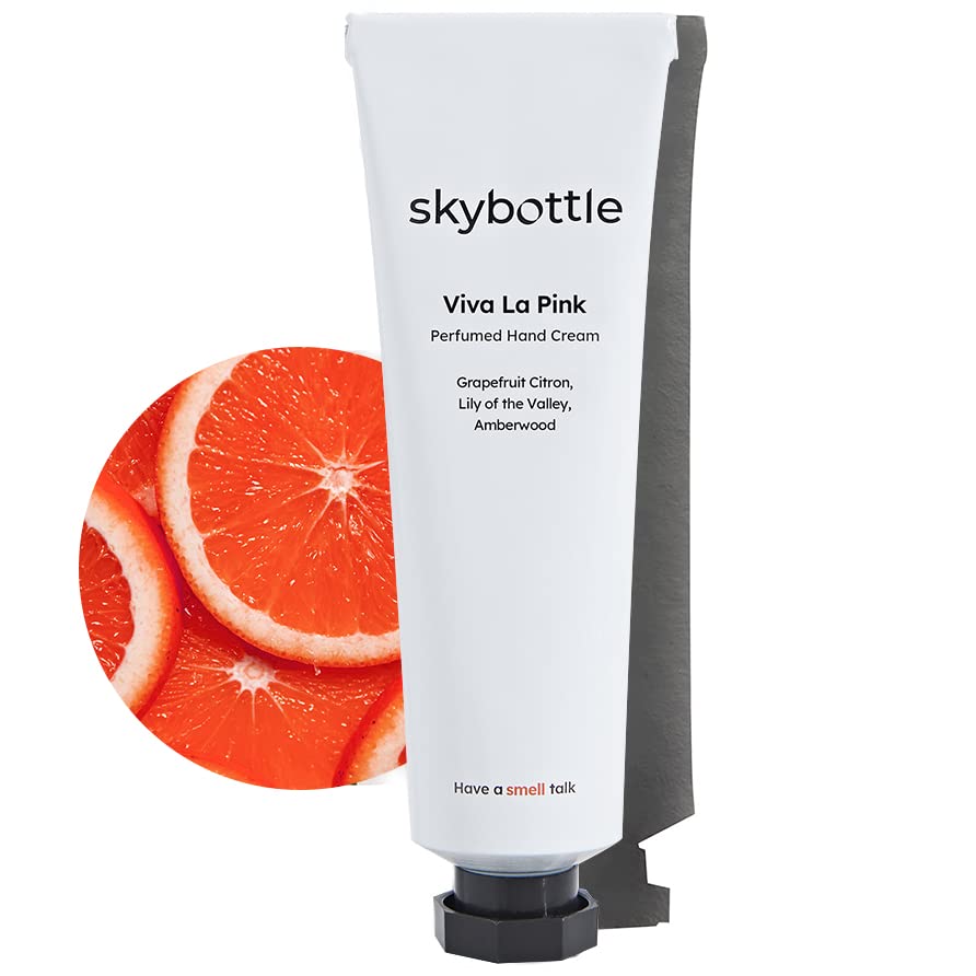 Skybottle Daily Moisturizing Hand Cream Perfumed With Grapefruit Citrus Fruity Scent, Fast Absorbing And Hydrating Lotion With S