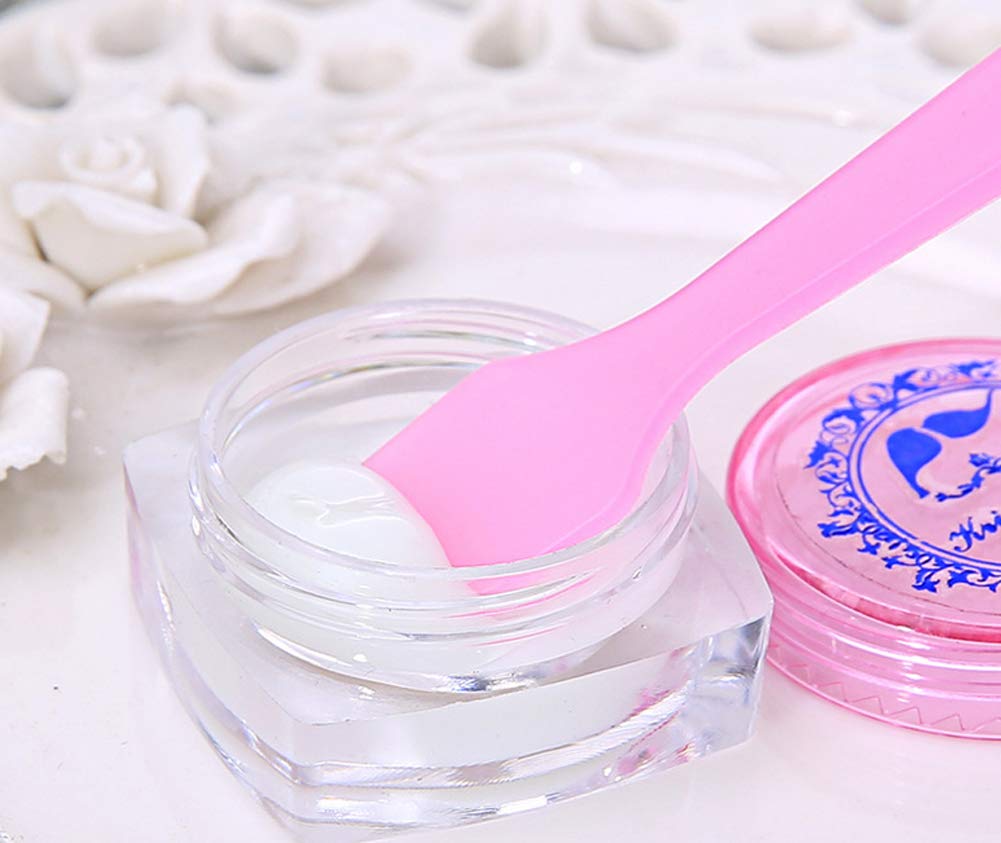 100pcs Plastic Spatulas Cosmetic Scoop Stick Spatula Applicator Tool for Mixing and DIY Mask Facial Cream Makeup Skin Care Produ