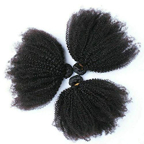 Mongolian Afro Kinky Curly Bundles Human Hair (14 16 18 Inch) 4B 4C Afro Kinky Human Hair Bundles For Black Women 100% Unprocess