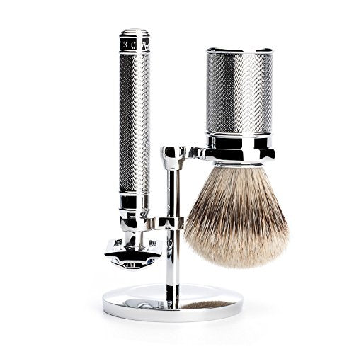 Mhle Chrome Stand For Traditional & Classic Series Safety Razors & Shaving Brushes | Shave Accessory | Modern Design