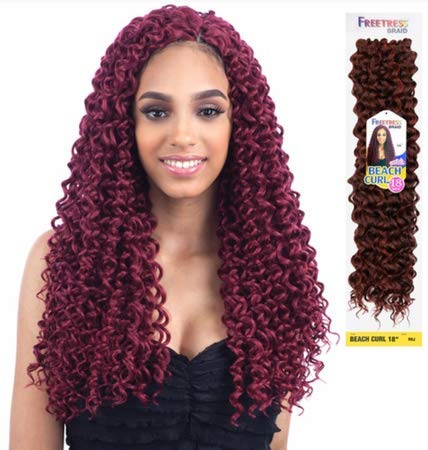 Beach Curl 18'' (6 Pack, Ot27) - Freetress Synthetic Crochet Braid