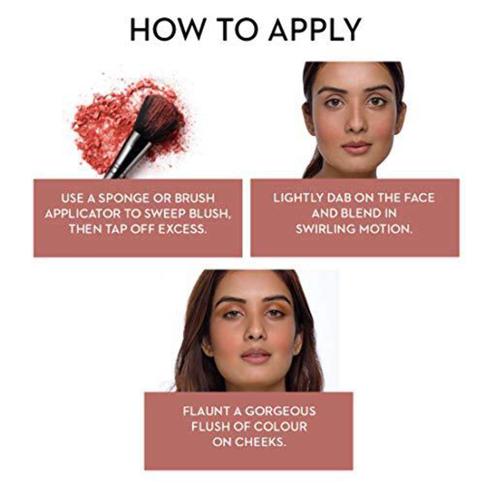 Sugar Cosmetics Contour De Force Mini Blush01 Peach Peak (Soft Peach Pink) Longlasting Formula, Lightweight