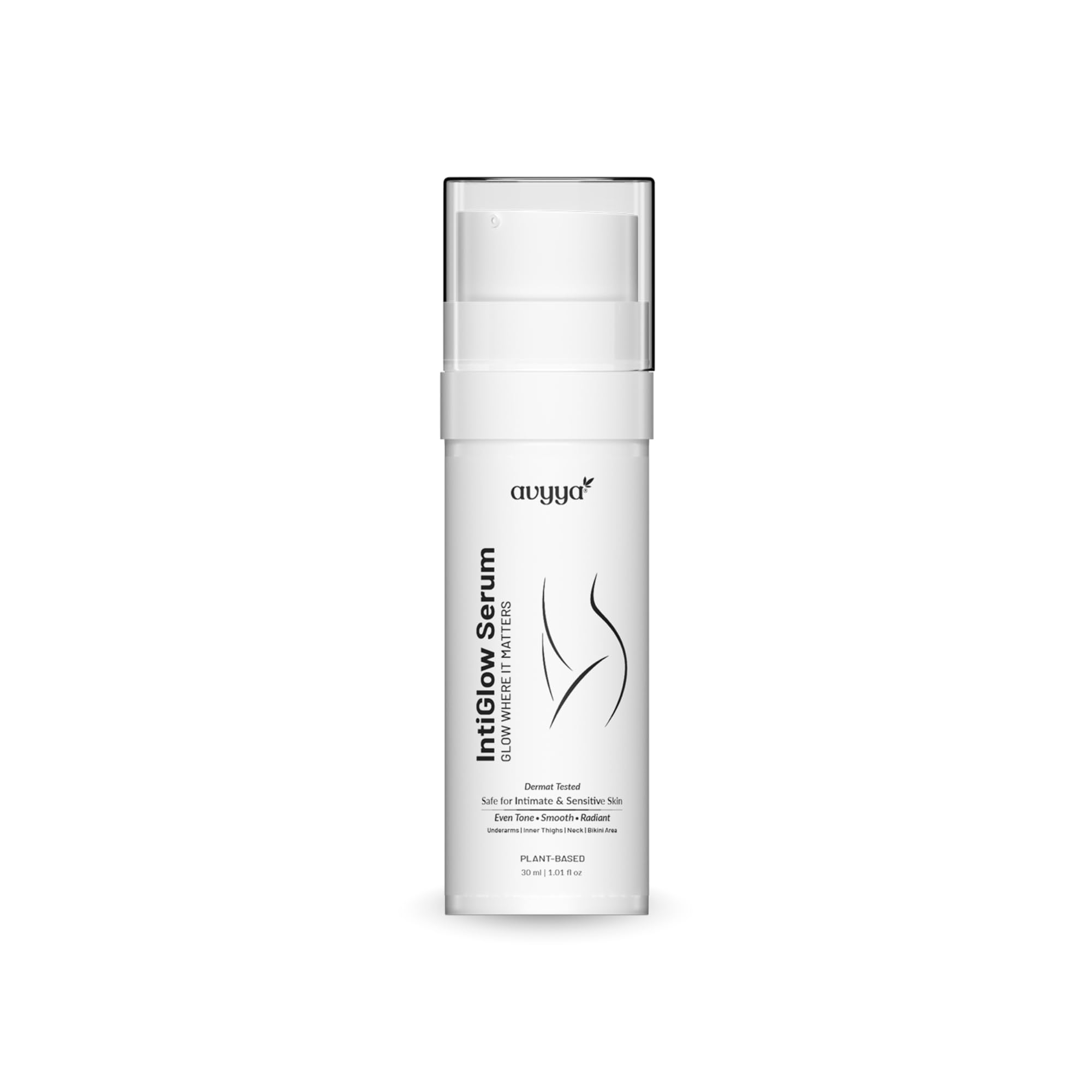 Avyya Intiglow Brightening Serum for Sensitive Areas, Underarms, Inner Thighs and Bikini Area | Reduces Dark Spots, Evens Skin T