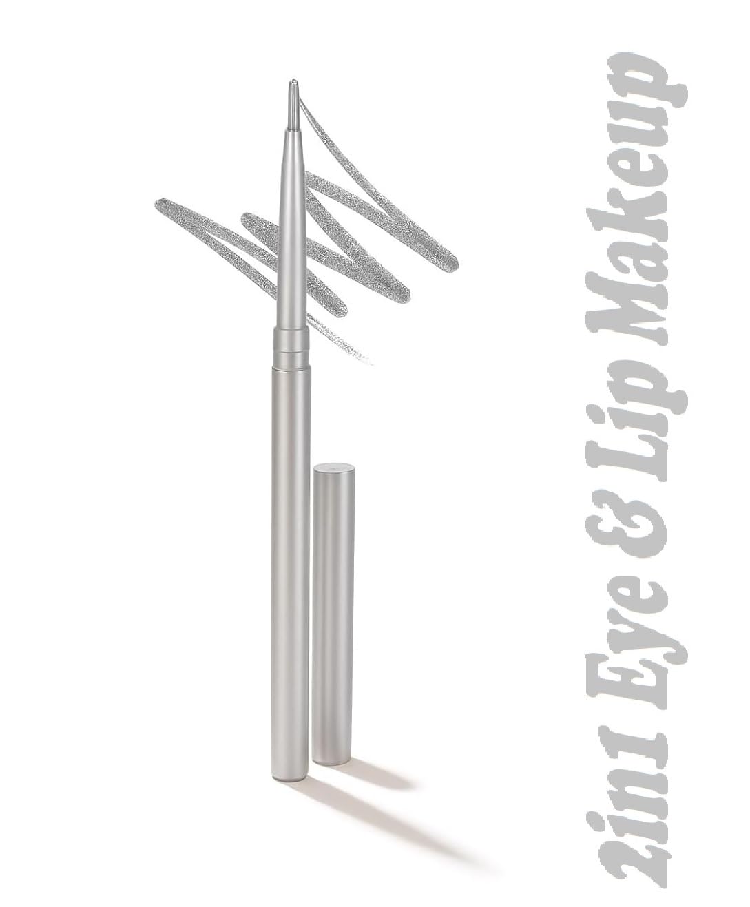 Kajal Eyeliner, Silver Metallic, Professional Makeup Caryon Kajal