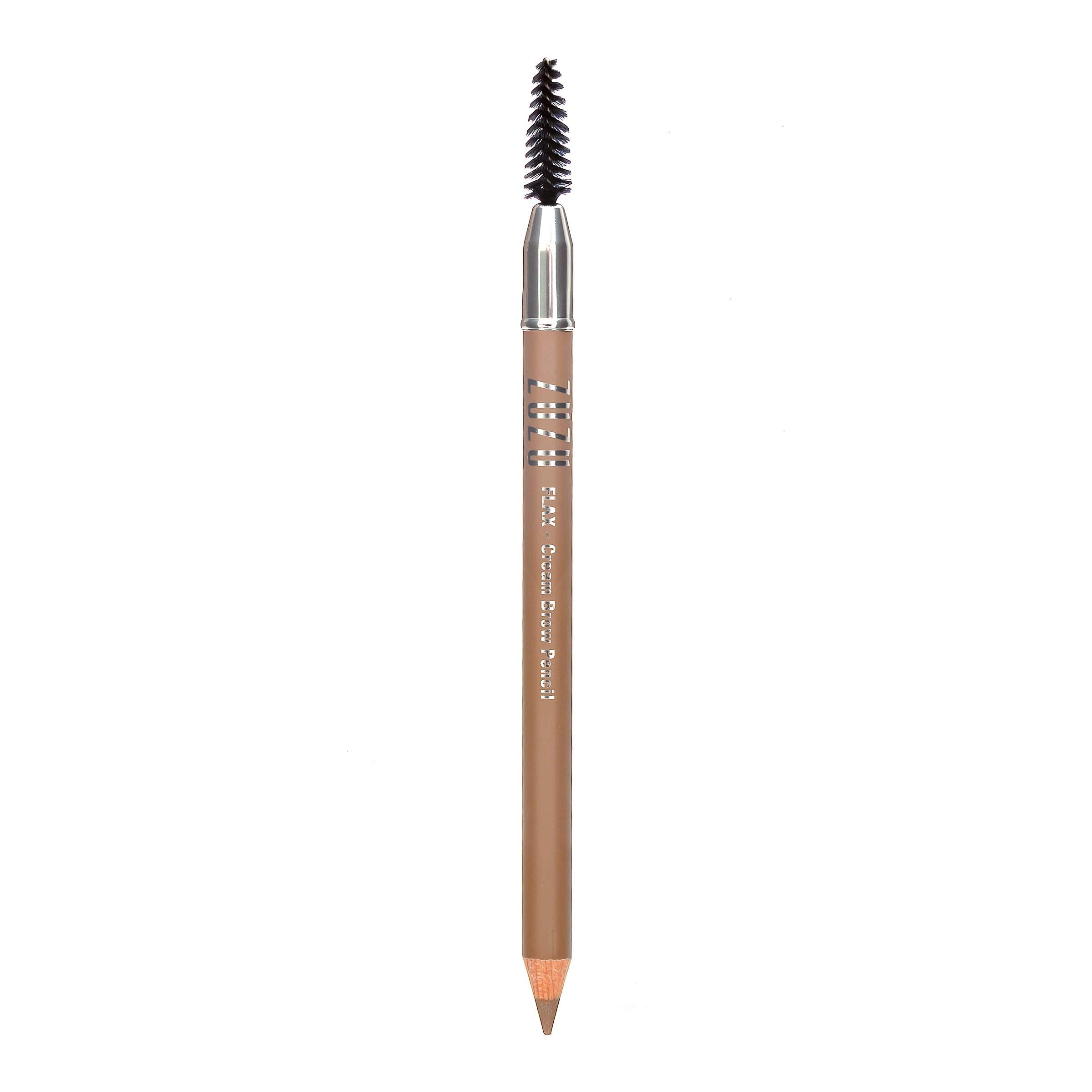 ZUZU LUXE Cream Brow Pencil (Flax - Blonde), Effortlessy sculpt and define eyebrows, natural finish, creamy formula. Natural, Pa