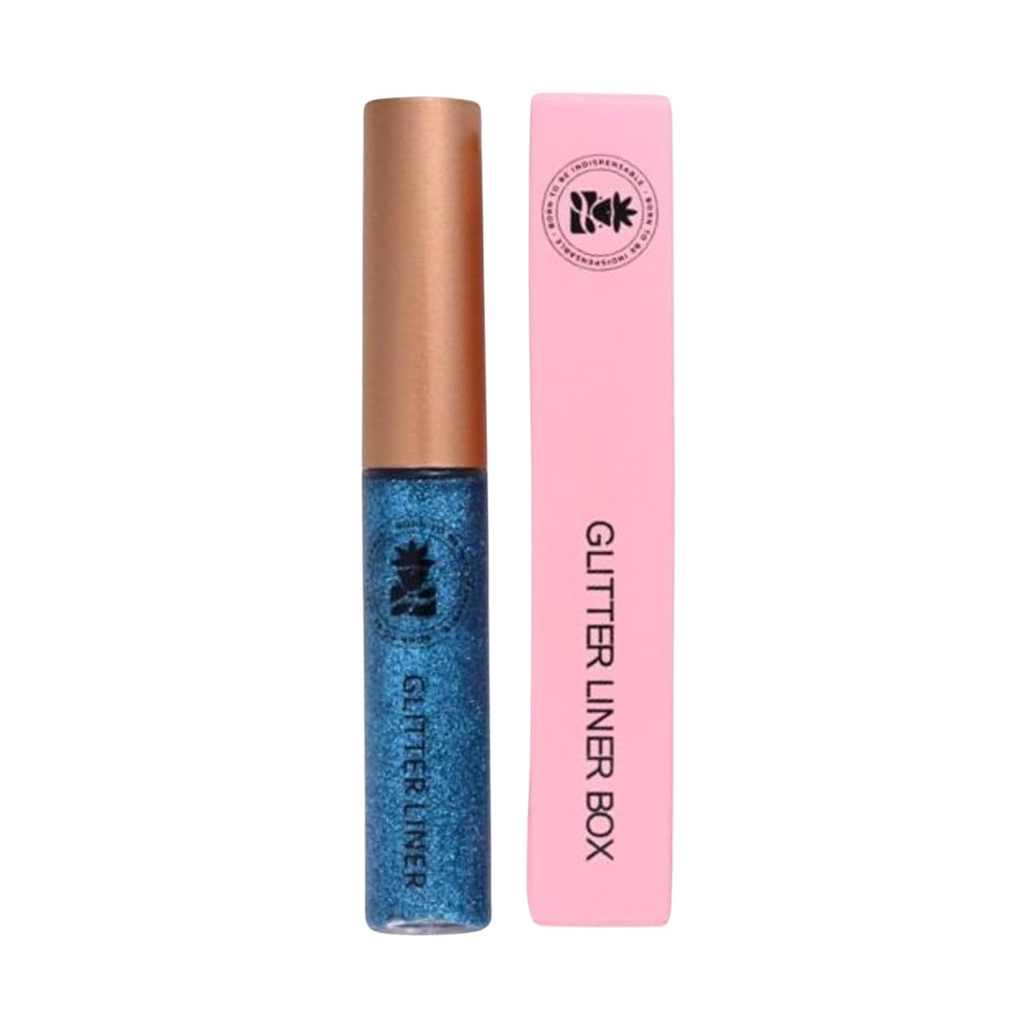 Bobi Glitter Eyeliner Blue, 5Ml | Diamond Sparkle Finish | Waterproof Long Lasting | Quick Drying Smudgeproof | FeltTip Precis