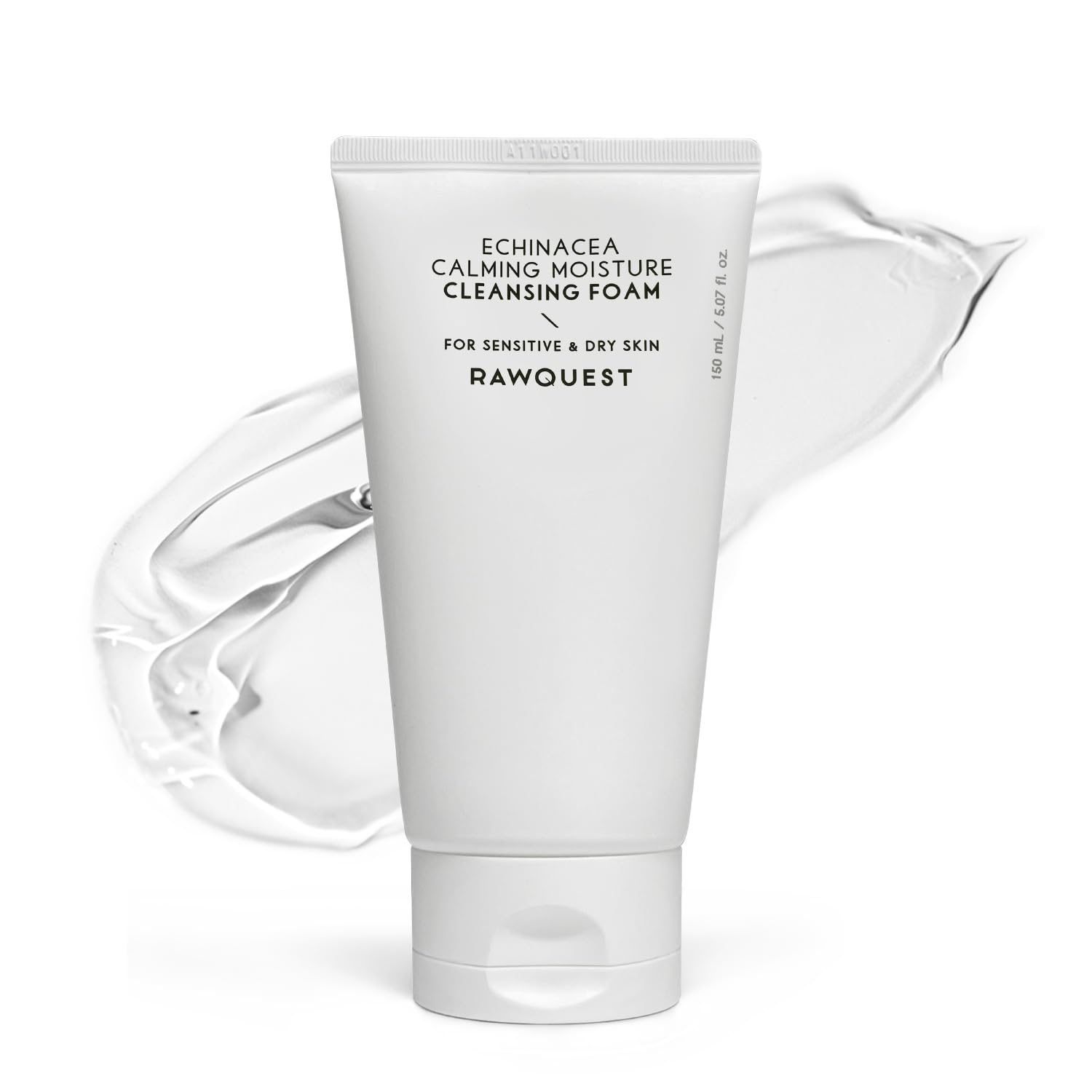 RAWQUEST- Echinacea Calming Daily Face Wash Deep Cleansing Gel, Makeup Removal, Hydration, Soothing & Skin Barrier Care | Hypoal