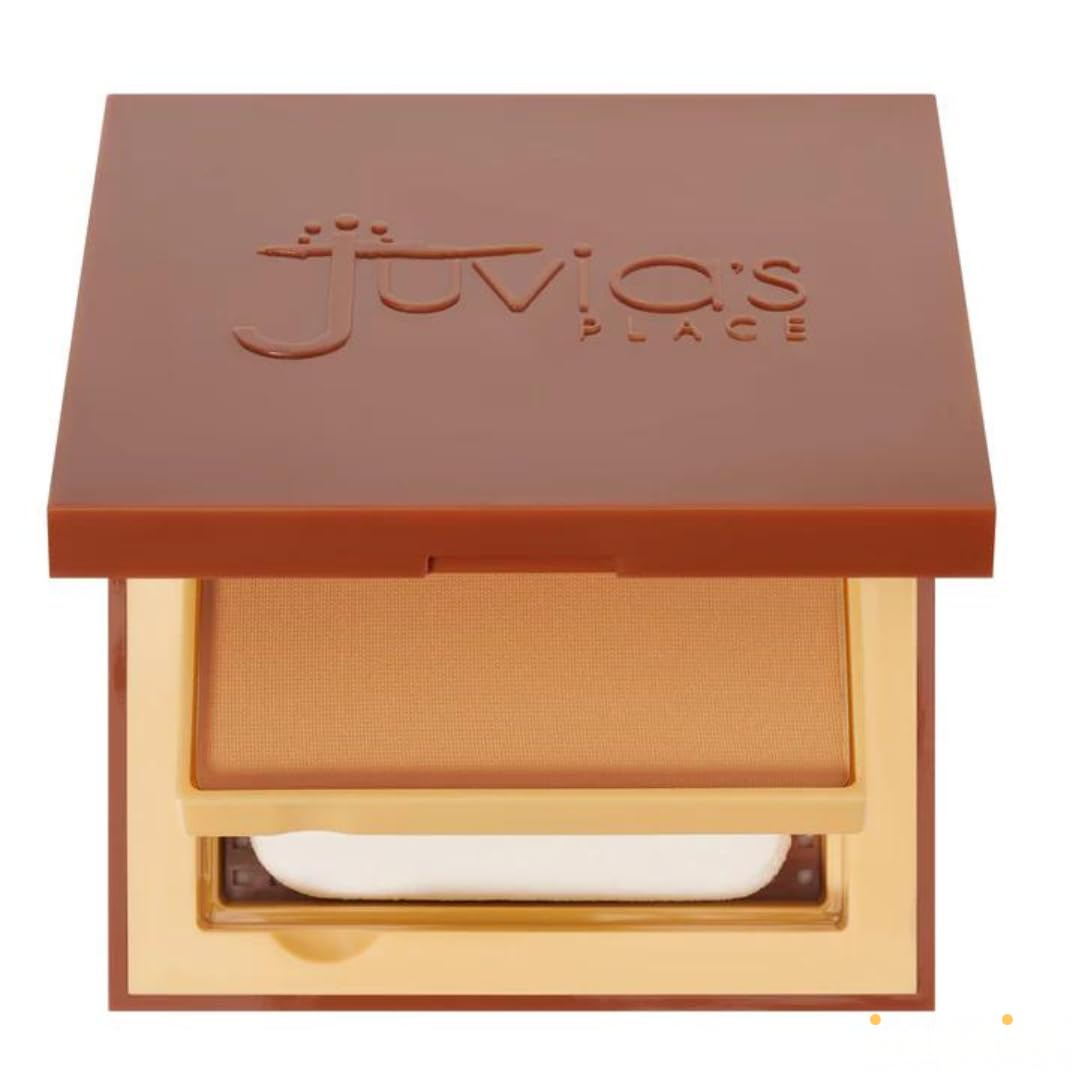 Juvia'S Place I Am Magic Powder Foundation Vl2 Valencia - Compact Pressed Face Makeup Professional Matte Clean Finish Skin Clari
