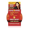 Creme Of Nature With Argan Oil From Morocco Perfect Edges Hair Gel, 24 Hour Hold With Moisture And Exotic Shine, Dark Brown, 2.2