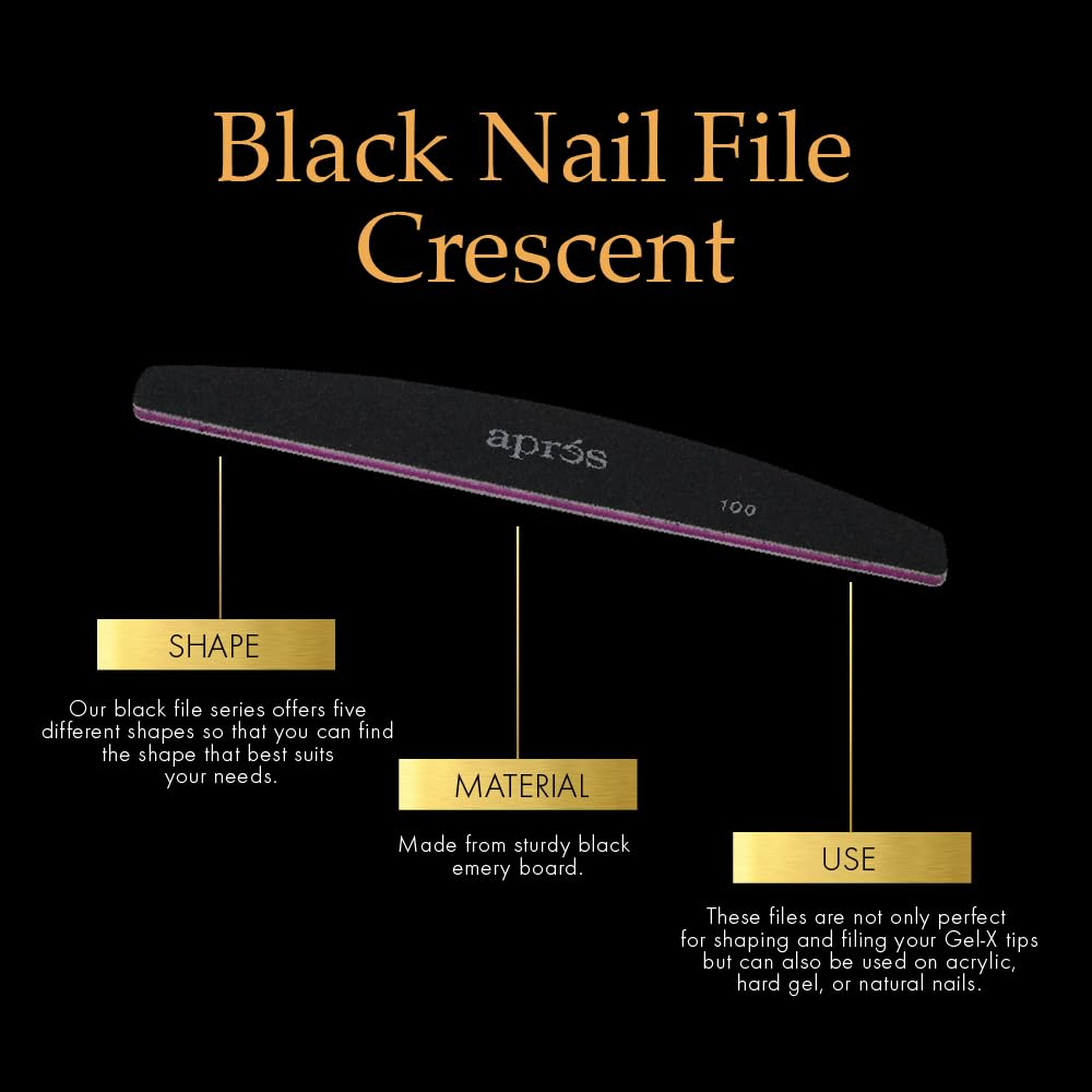 Apres Extend Gel 2-Pack With Curved Nail File And Nail Buffer - Gel-X Nail Care Set