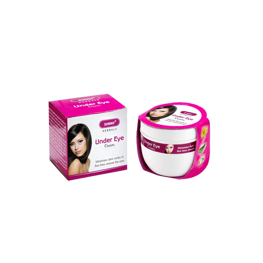 Sunny Herbals Under Eye Cream With Essential Oil, Extract Of Aloevera, Arnica & Cucumber | Revitalizes Skin Around The Eyes | Re