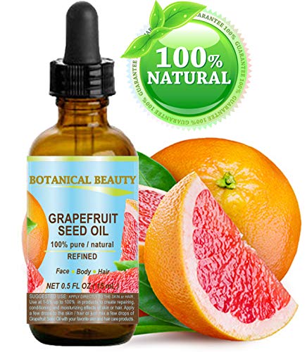 gRAPEFRUIT SEED OIL 100% Pure  Natural  Undiluted Refined cOLD PRESSED cARRIER OIL (Not Essential Oil) 05 Floz- 15 ml For Skin,