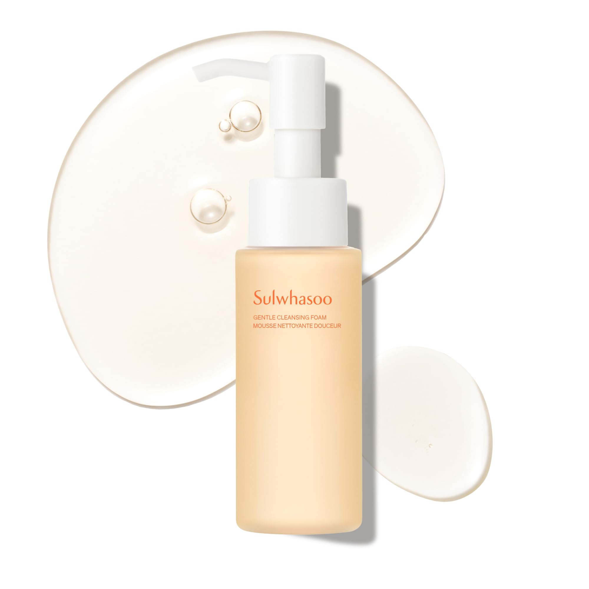 Sulwhasoo Gentle Cleansing Foam, Travel Size - Korean Face Wash for All Skin Types, Moisturizes & Rejuvenates, Removes Dirt & Im