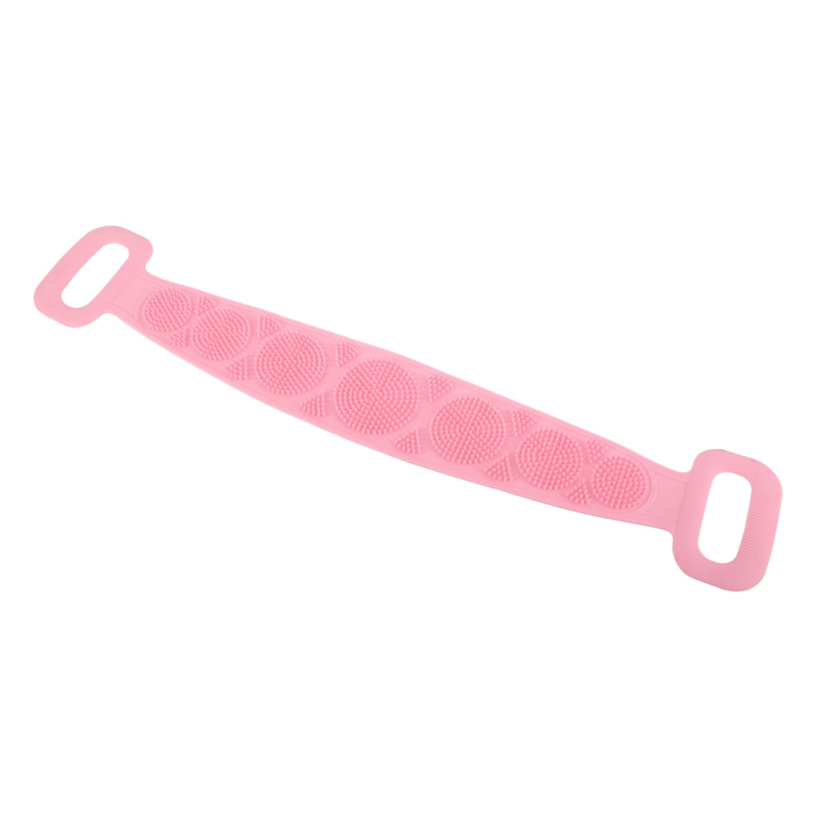 YUYTE Silicone Back Scrubber Brushfor Shower,Dual Sided Bath Body Scrubber,Shower Brush Washer Extra Long with Handle,Back Appli