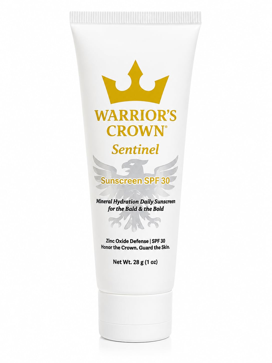 Warriors Crown Sentinel Mineral SPF 30 Sunscreen for Bald & Shaved Heads