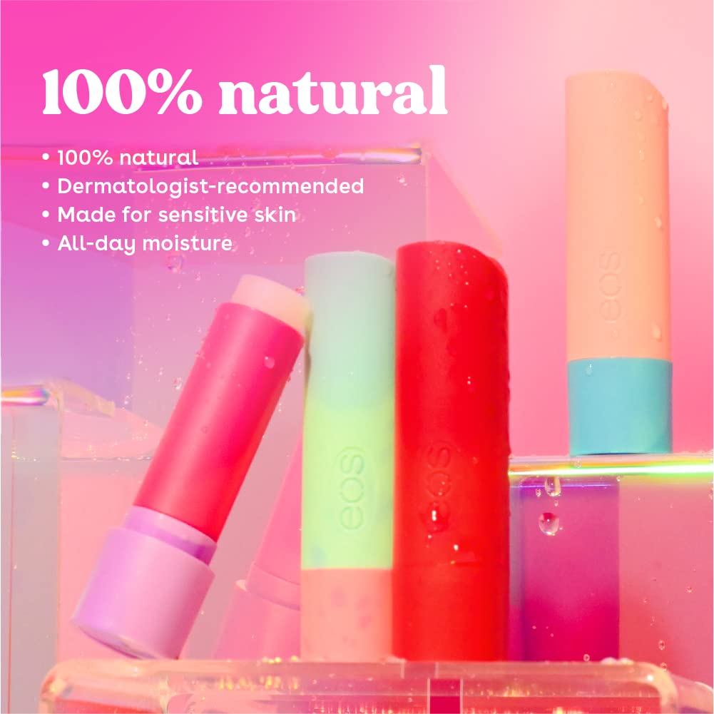 Eos 100% Natural Lip Balm, Watermelon Fros, All-Day Moisture, Lip Care Products, 0.14 Oz, 2-Pack