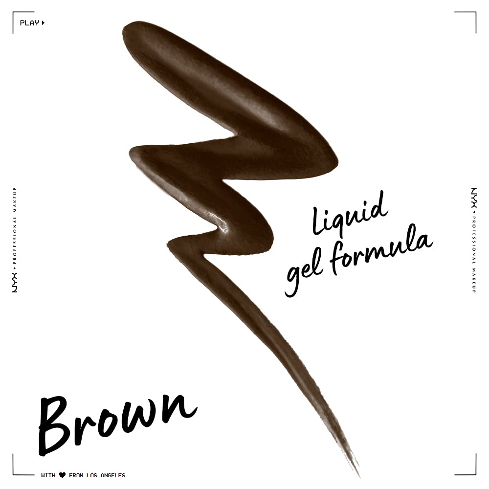 Nyx Professional Makeup Epic Wear Liquid Liner, Long-Lasting Waterproof Eyeliner - Brown