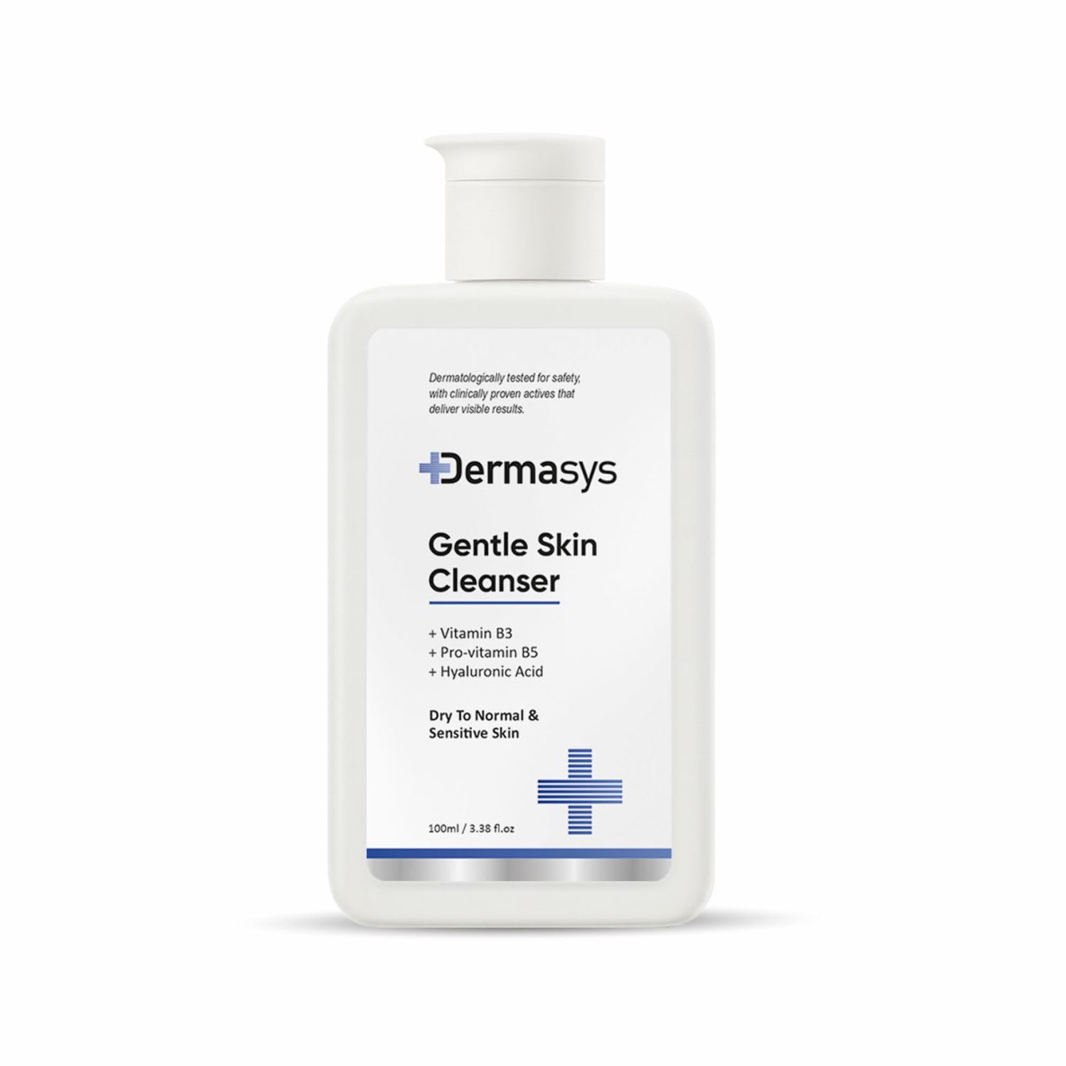 Dermasys Gentle Skin Cleanser For Dry, Normal & Sensitive Skin | Hydrating SulphateFree Face Wash Cleanser With Niacinamide, Pr