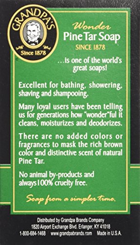 Grandpas Soap Pine Tar 4.25 oz (Pack of 4)