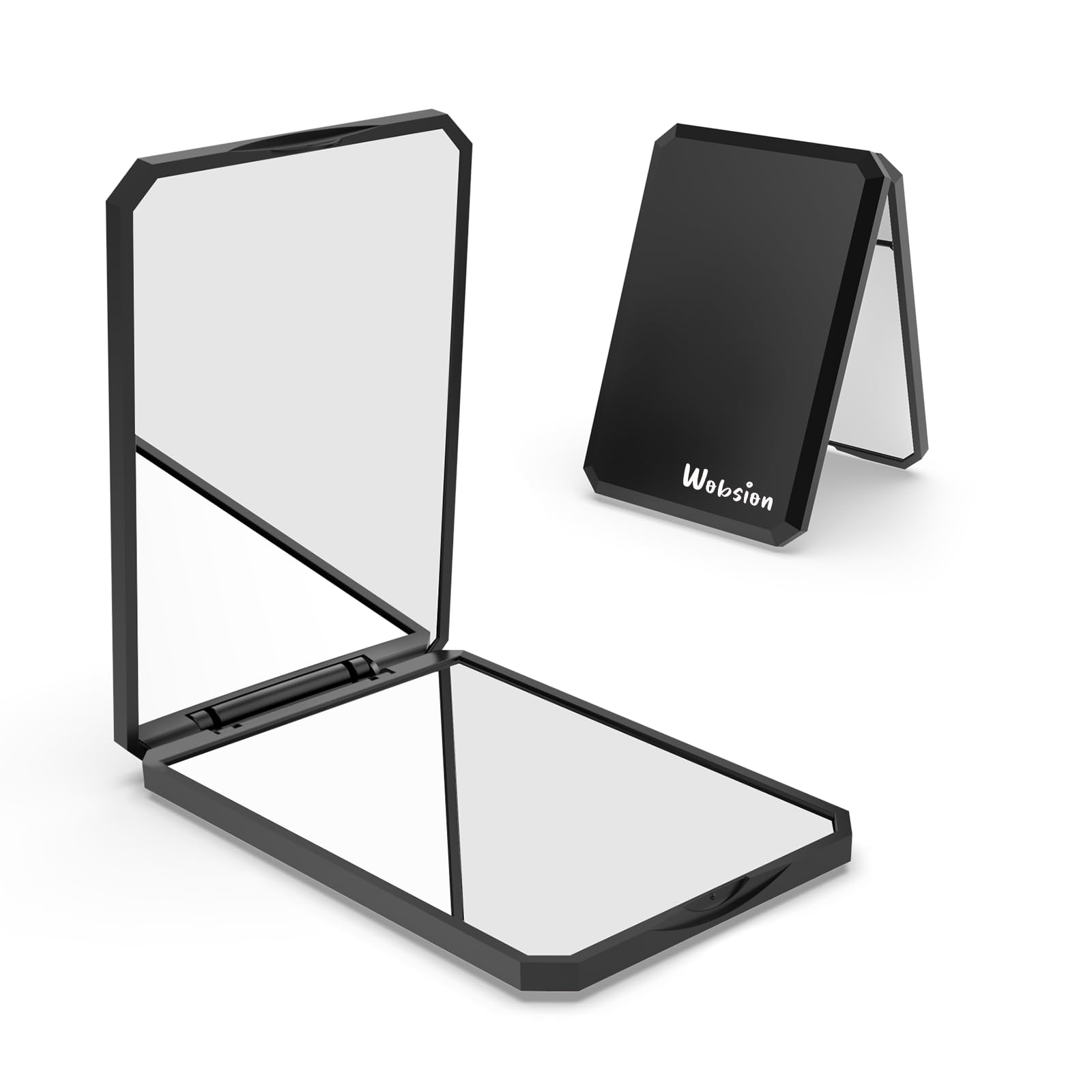 Wobsion Small Compact Mirror,1X/2X Travel Magnifying Mirror,2-Sided Handheld Portable Folding Mirror,Mini Makeup Mirror For Purs