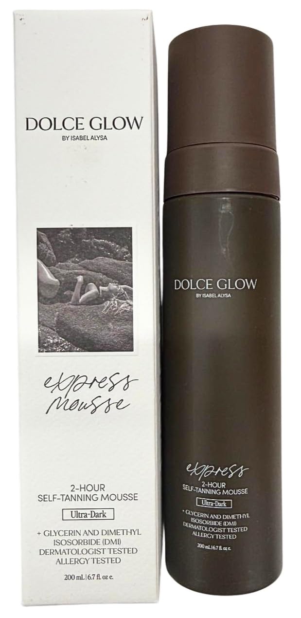 DOLCE GLOW Express Ultra Dark 2Hour SelfTanning Mousse with Glycerin & DMI