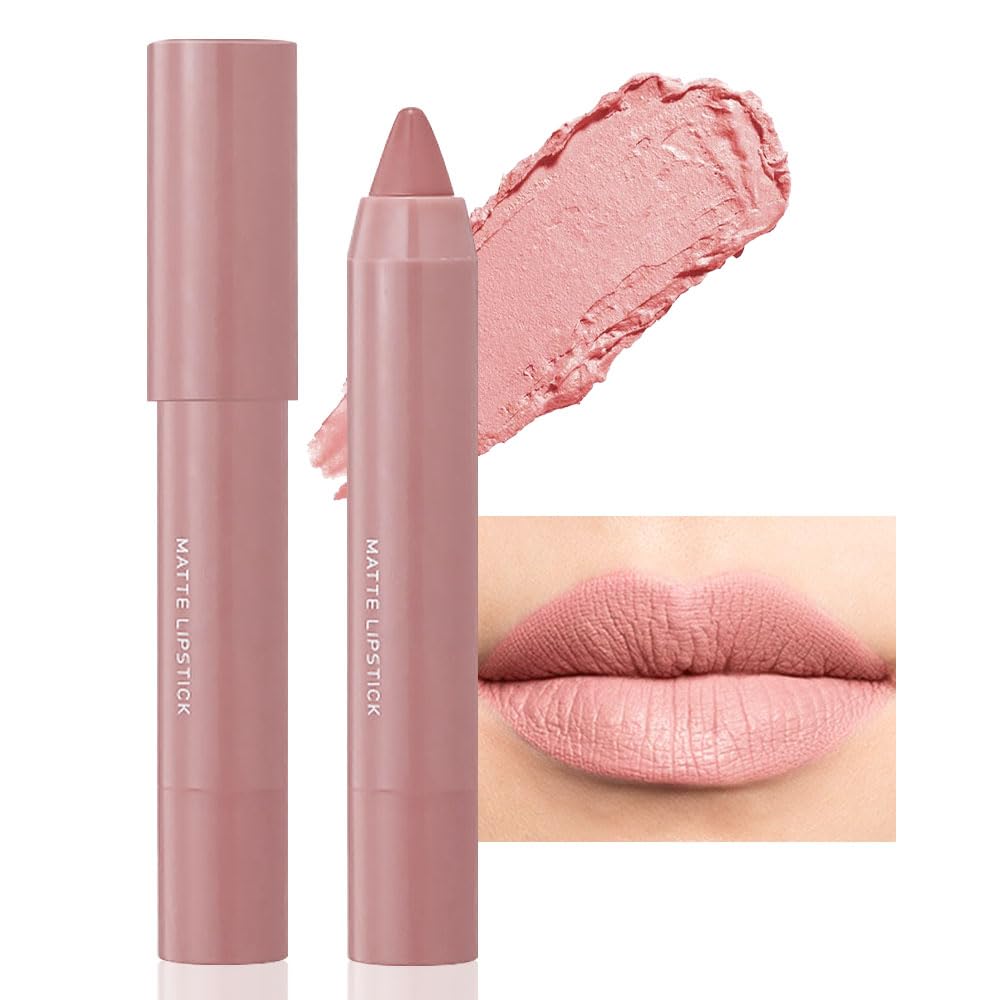 Bingbrush Crayon Matte Longwear Lipstick Pack Set,Moisture Smooth Color Stick Ultimate Lip Crayon For Makeup Collection - Waterp