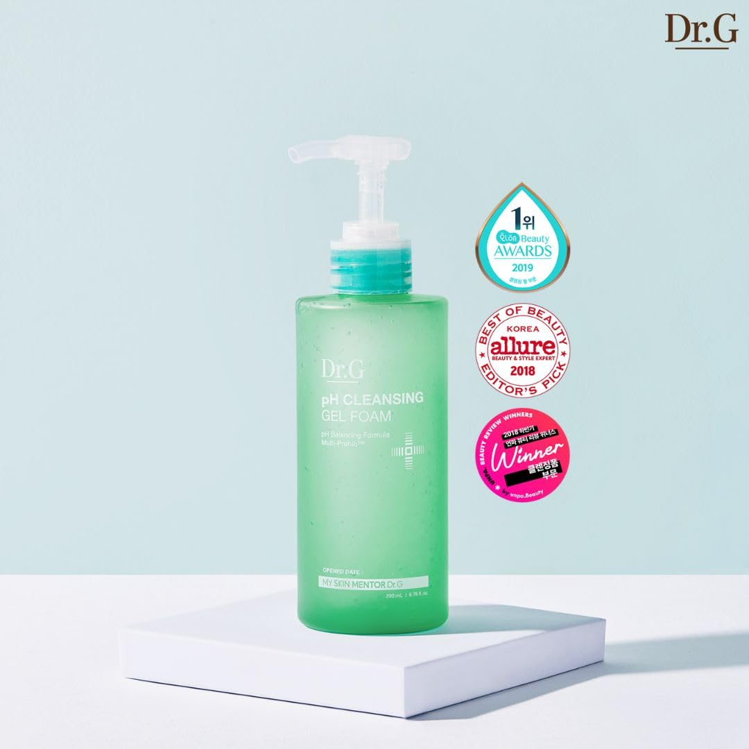 Dr.G Ph Cleansing Gel Foam, 200Ml - Gel Cleanser Face Wash, Gel Face Wash, Korean Skin Care Coreano, Korean Skincare, K Beauty S