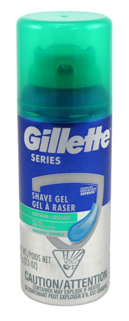 Gillette Series Shave Gel 2.5 Ounce (12 Pieces) Sensitive