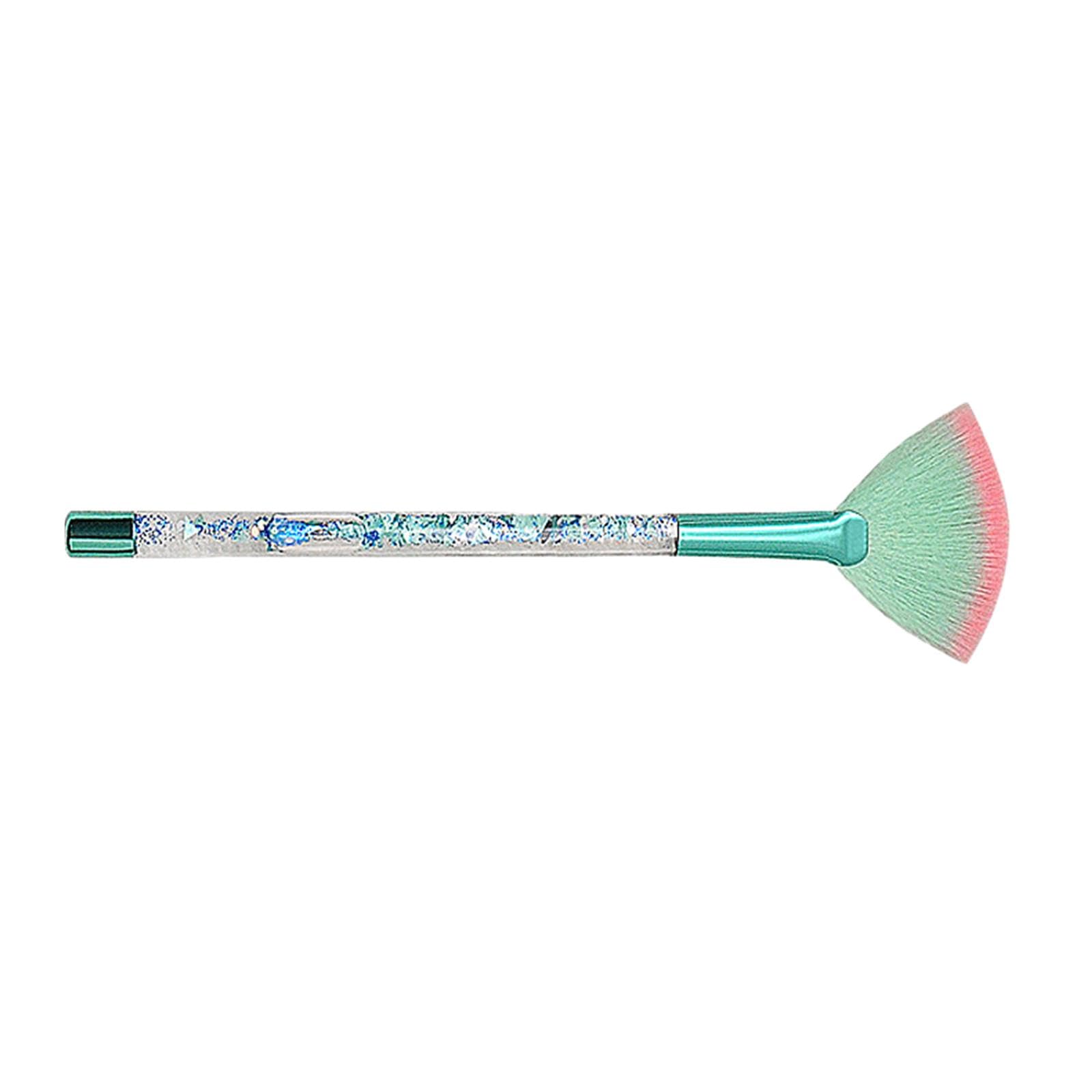 Enakshi Fan Makeup Brush Durable Makeup Loose Powder Brush For Women Girlfriend Lady Green|Health & Beauty | Makeup | Makeup Too