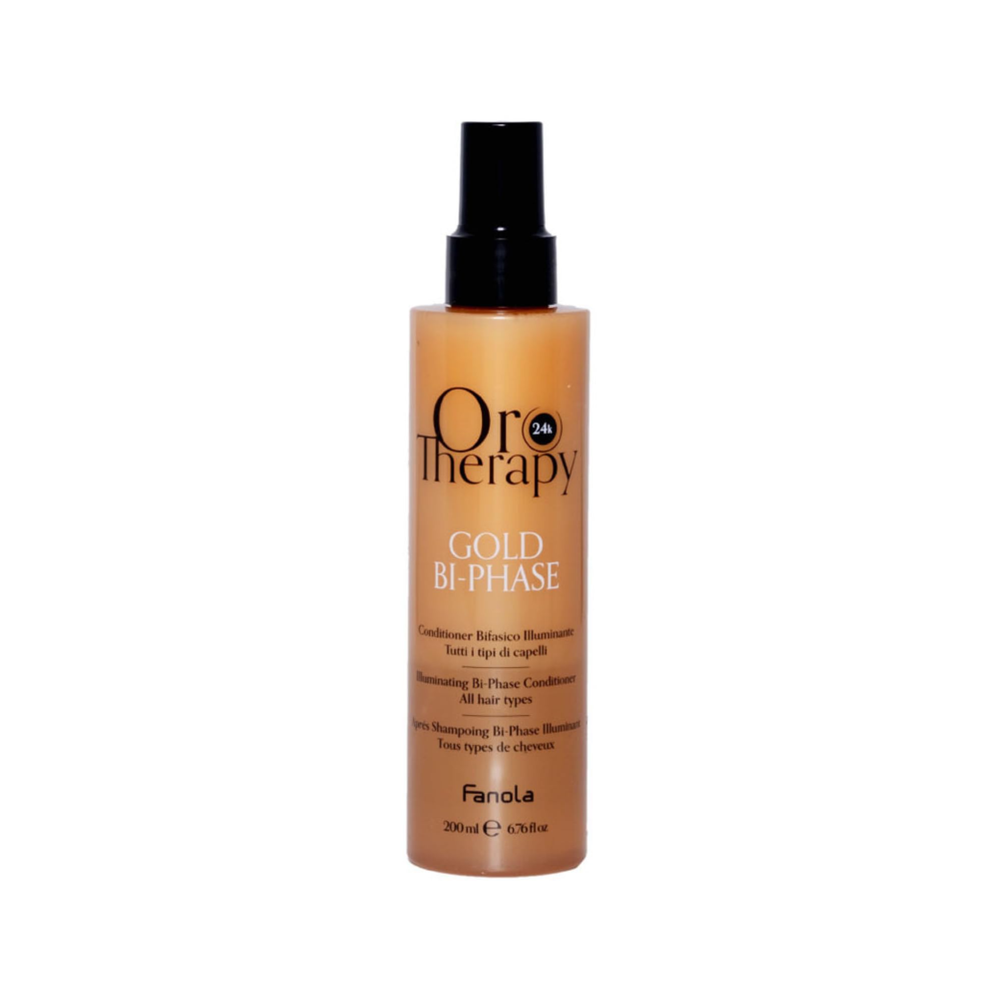Fanola Oro Therapy BiPhase LeaveIn Conditioner Spray, 6.76 oz